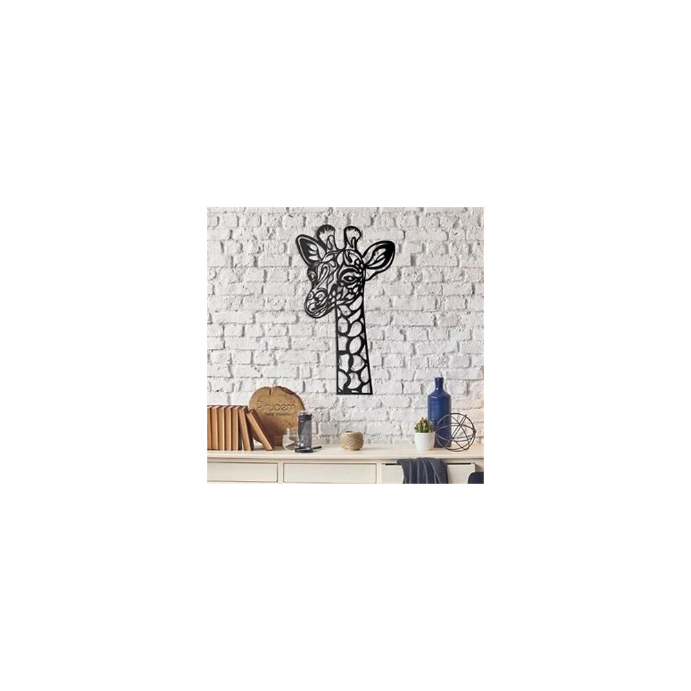 PIRUDEM Déco murale en métal girafe