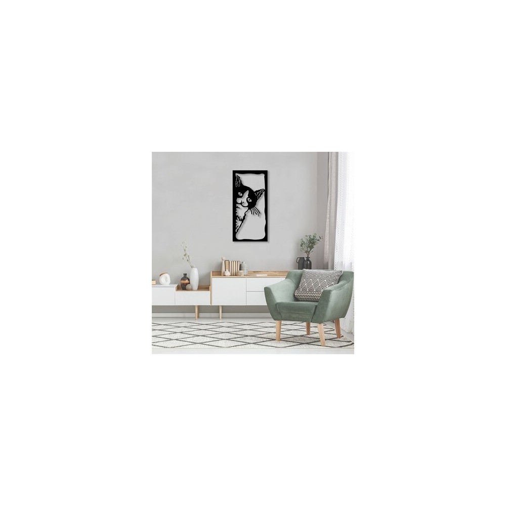PIRUDEM Déco murale en métal Le chat