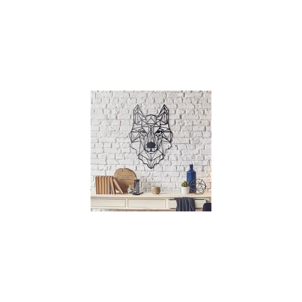 PIRUDEM Déco murale en métal loup