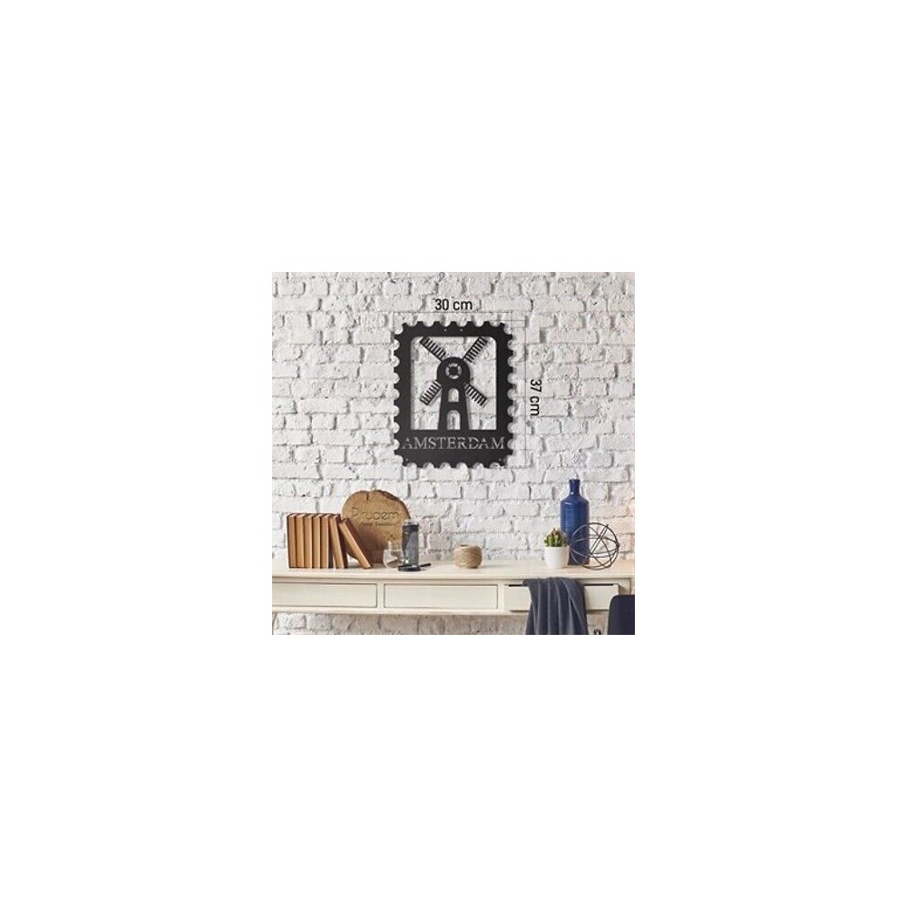 PIRUDEM Tableaux muraux en métal avec timbre d'Amsterdam